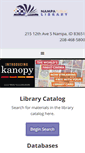 Mobile Screenshot of nampalibrary.org