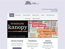 Tablet Screenshot of nampalibrary.org